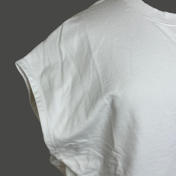 Sandrine Rose Convertible L/S S/S Distressed Sweatshirt White Women Medium NWT - Picture 7 of 14